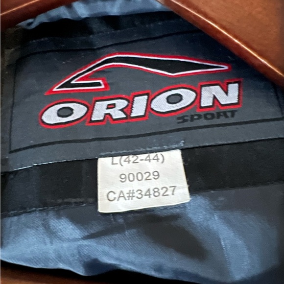 Orion Sport men’s black down filled blocked quilted vest zipper front size Large - Picture 6 of 16